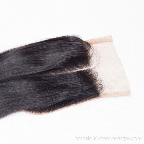 8A peruvian virgin hair lace closure 4*4 peruvian body wave closure Wholesale peruvian hair free parting lace closure